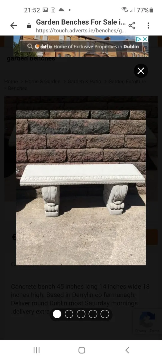 Garden Bench and Bird Bath - Only 85 Each - Image 2