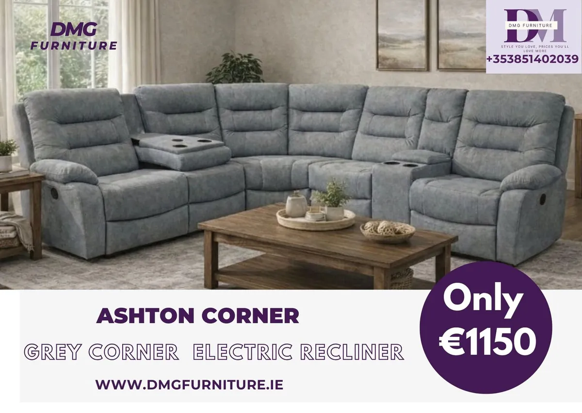 New Ashton Electric Recliner Sofa Range - Image 2
