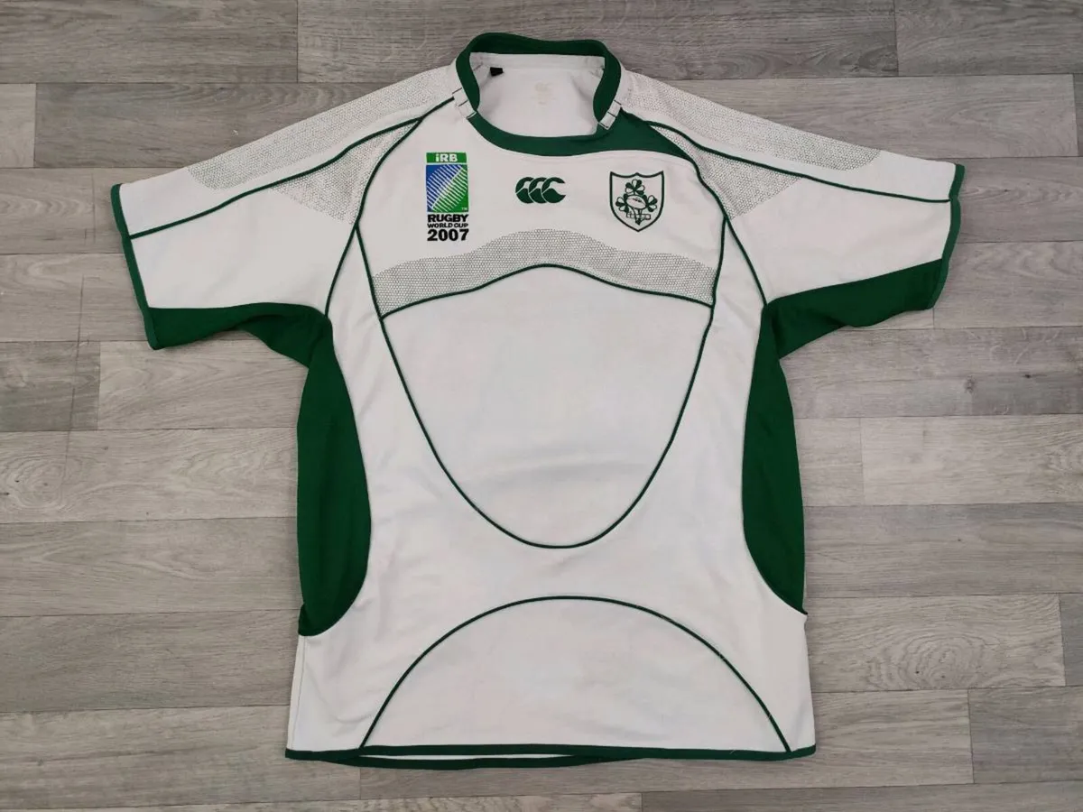 Vintage Ireland 2007 Rugby World Cup Jersey Shirt - Image 1