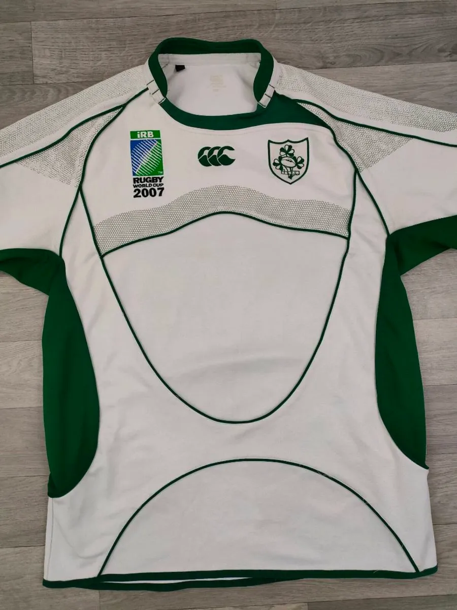 Vintage Ireland 2007 Rugby World Cup Jersey Shirt - Image 2