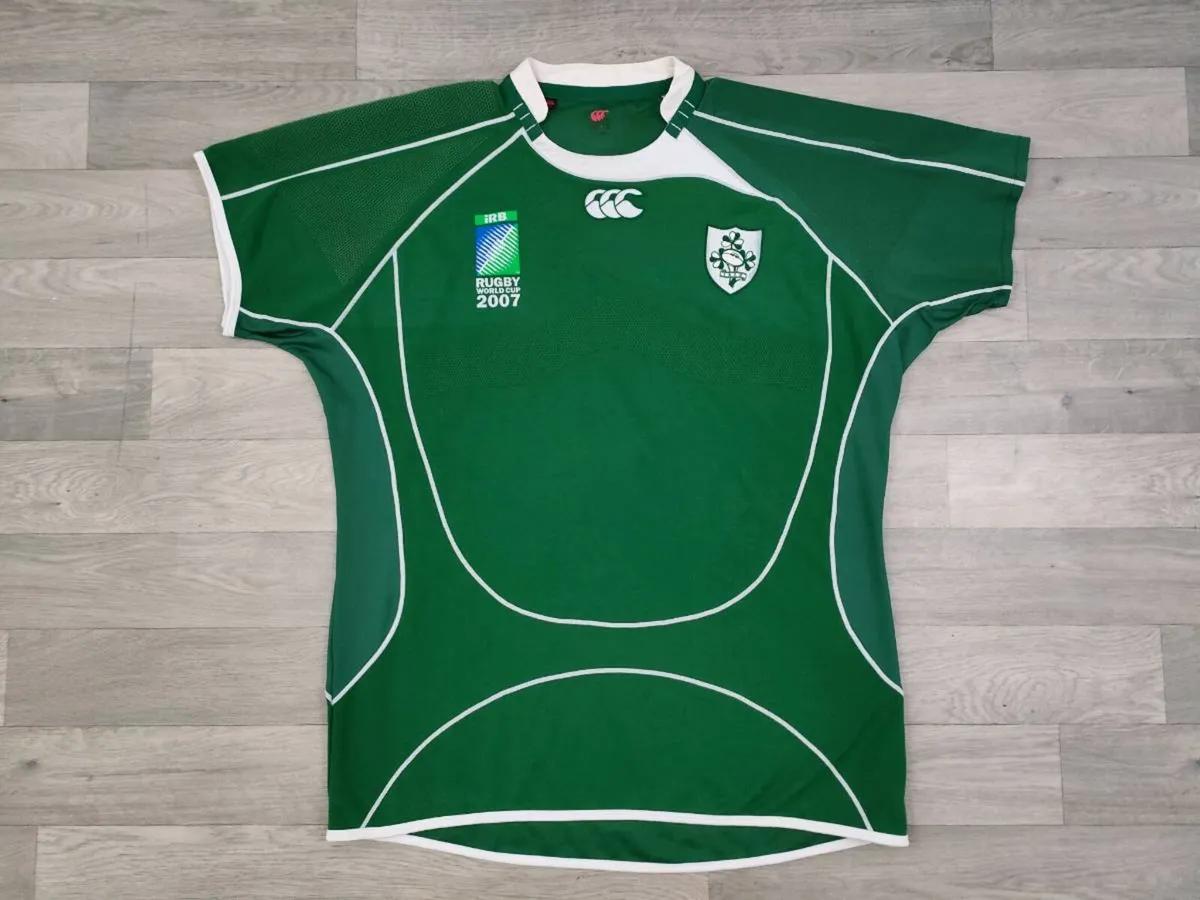Vintage Ireland 2007 Rugby WC Player Issue Jersey - Image 1