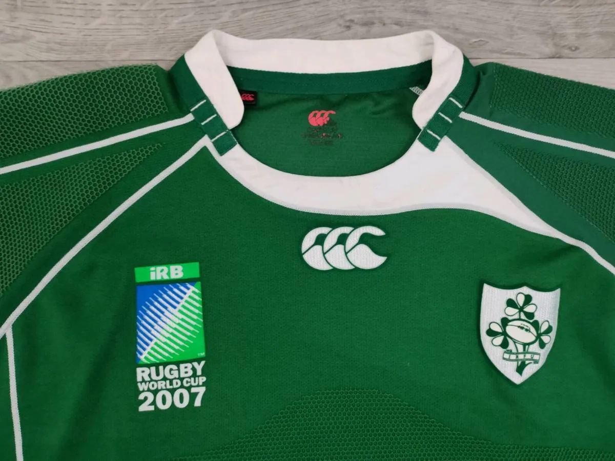 Vintage Ireland 2007 Rugby WC Player Issue Jersey - Image 3