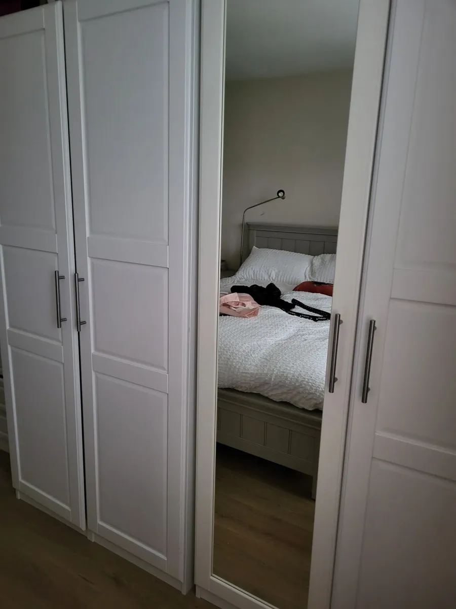 2 White Wardrobes - Ikea