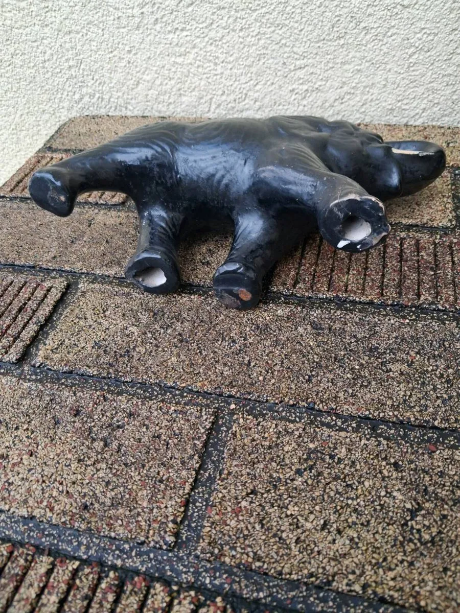 Vintage 1940's black Elephant ornaments - Image 3