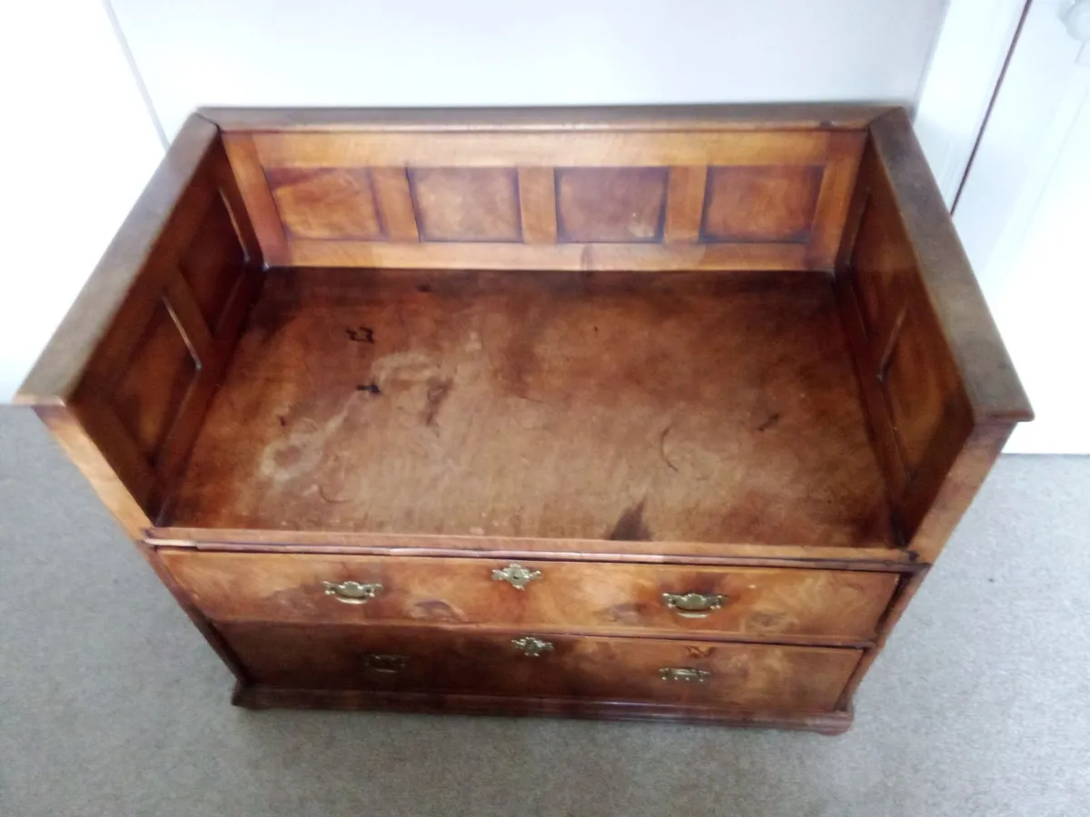 Antique Oak bench - Image 3