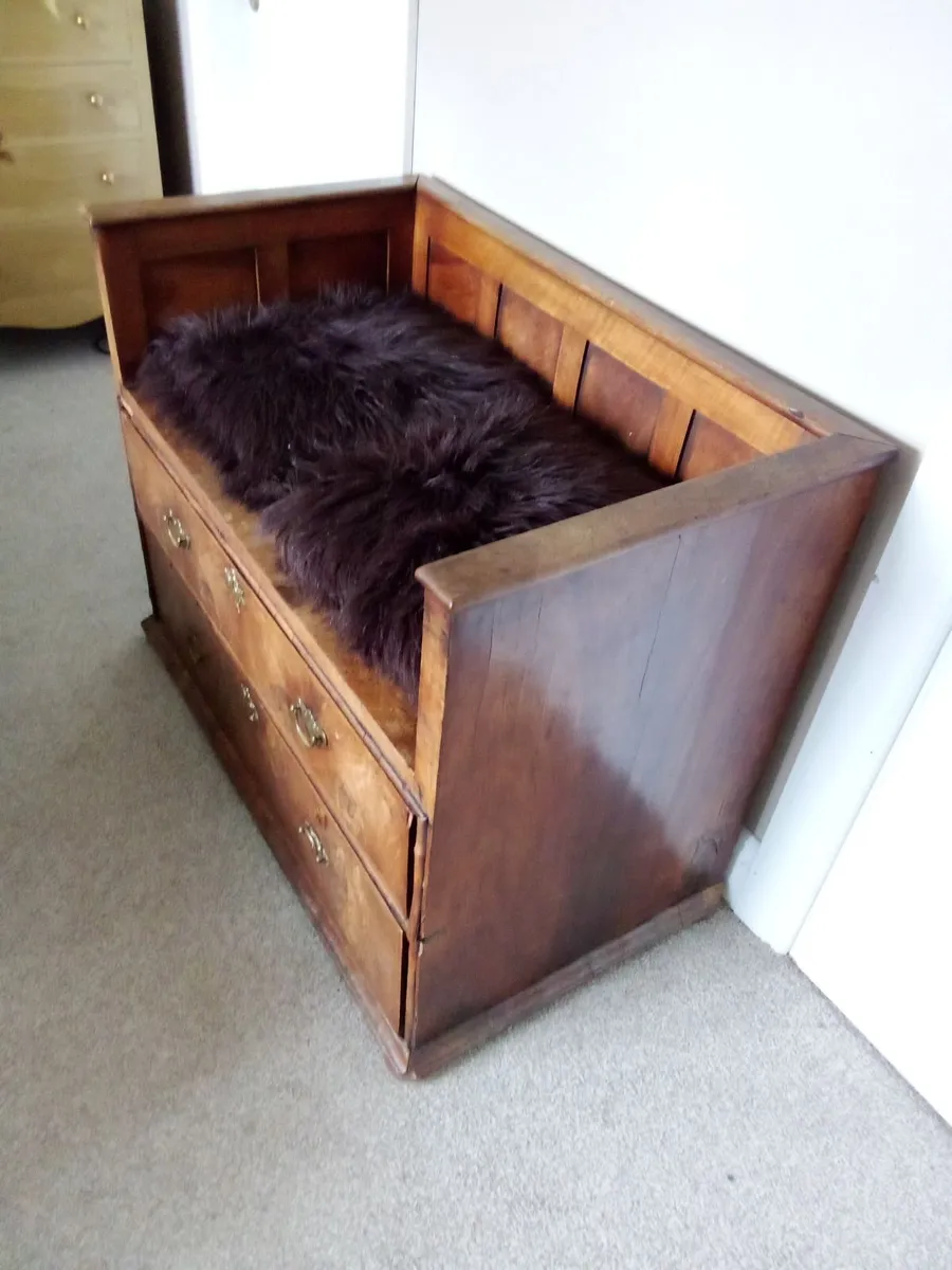 Antique Oak bench - Image 2