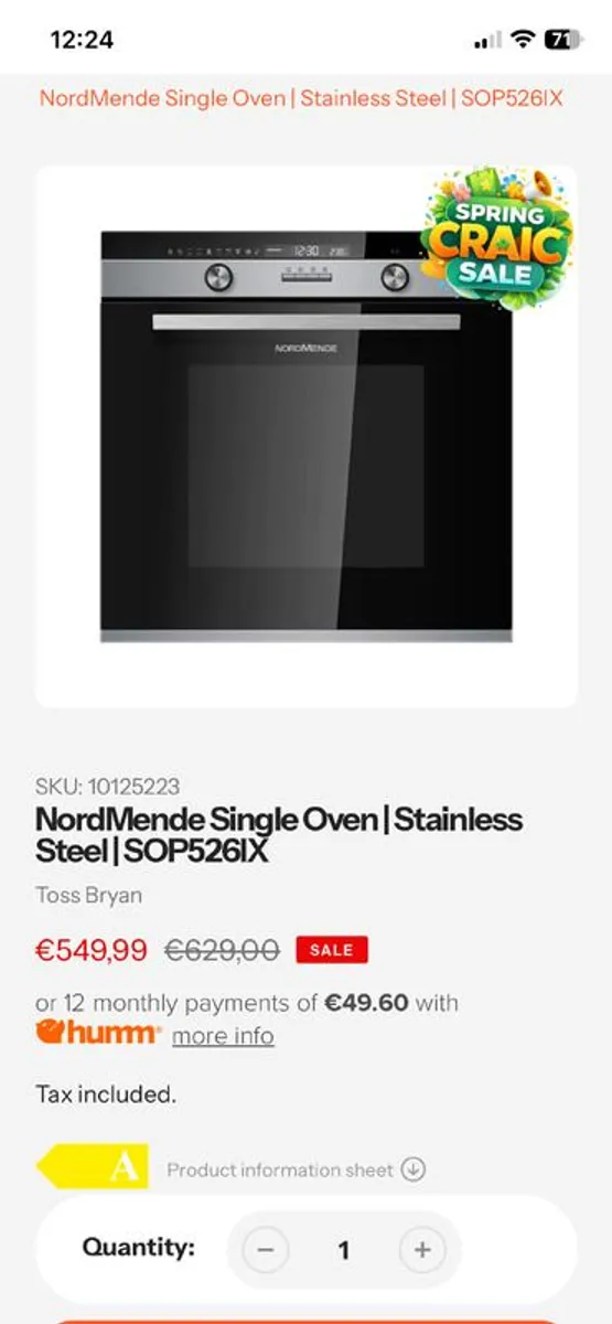 Single pyrolytic oven - Image 4