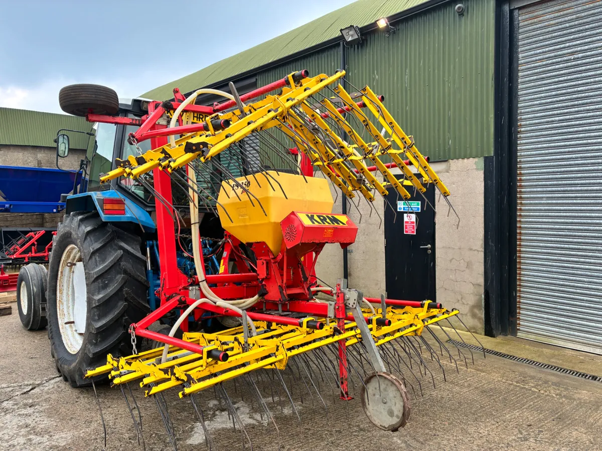 KRM 6m harrow and seeder - Image 1