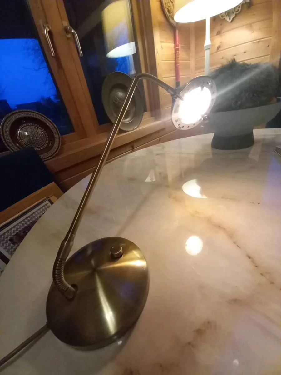 V cool brass lamp, fully working, dimmer, D18 - Image 3