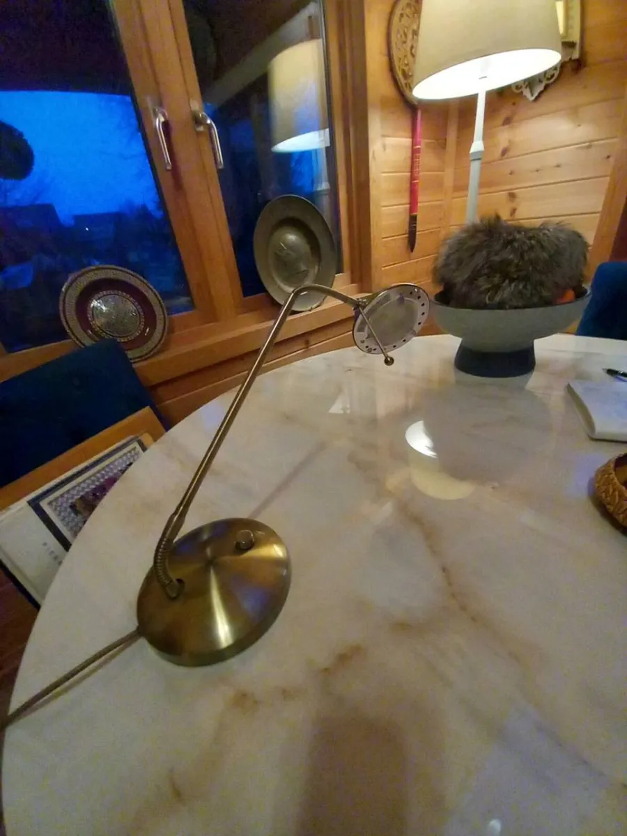 V cool brass lamp, fully working, dimmer, D18 - Image 4