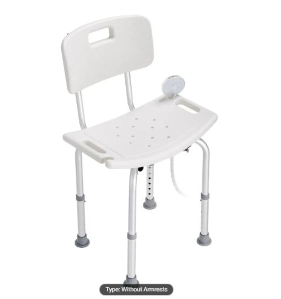 Shower Chair, Shower Seat with Back, Adjustable - Image 4