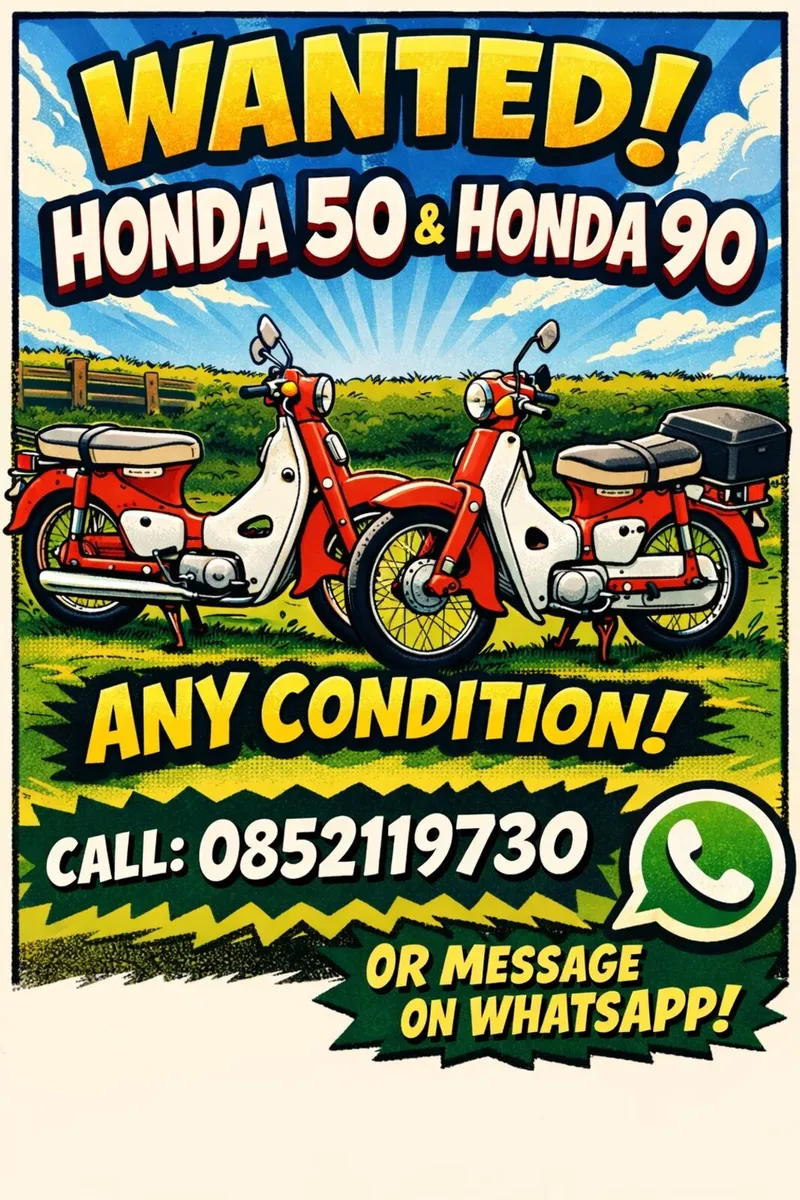 Honda 50 70 90 W&NTED - Image 1