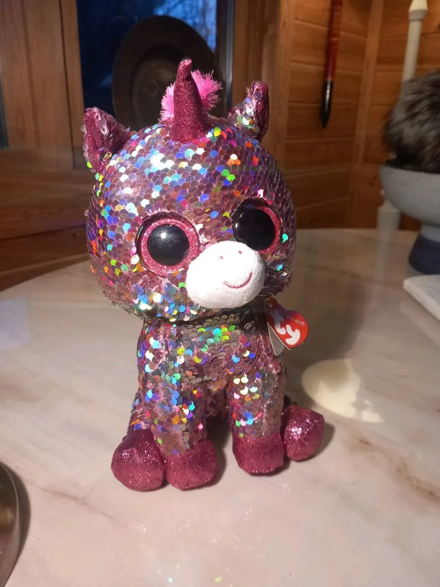 Ty flippables toy, sparkles unicorn, D18 post 7e - Image 2