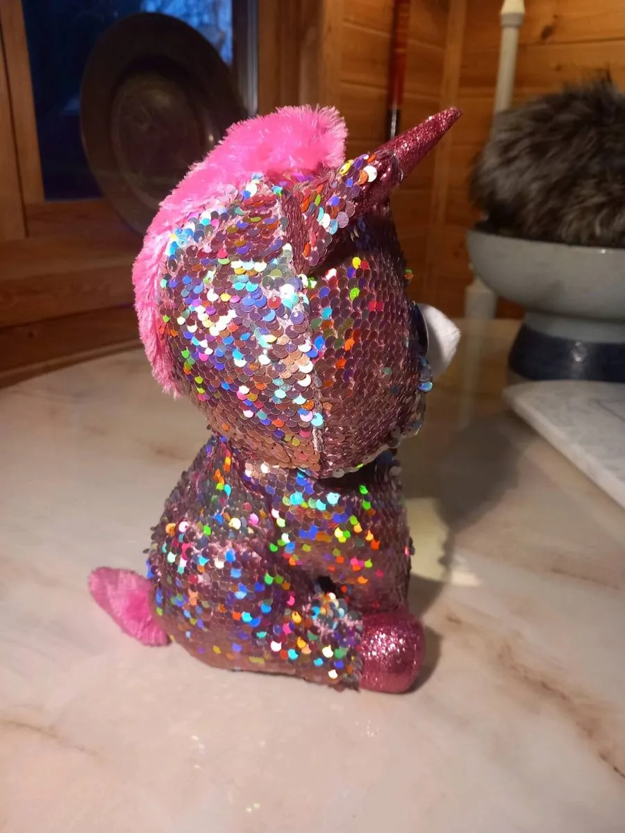 Ty flippables toy, sparkles unicorn, D18 post 7e - Image 3