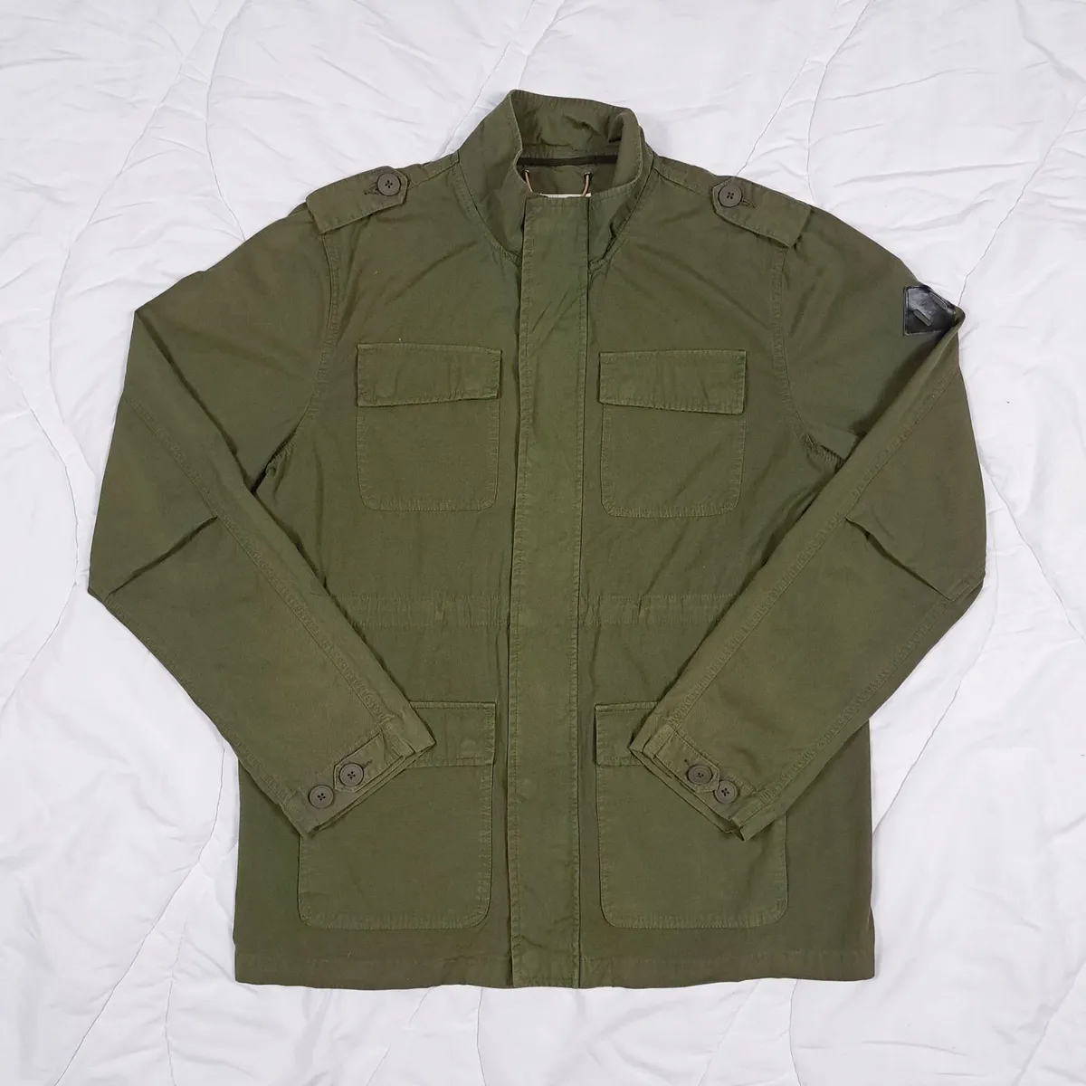 Fat Moose Khaki Green Field Utility Jacket Size L - Image 1