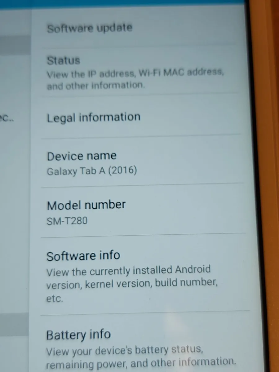 Samsung Galaxy Tab A6, SM-T280, 8GB, 7 inch screen - Image 3