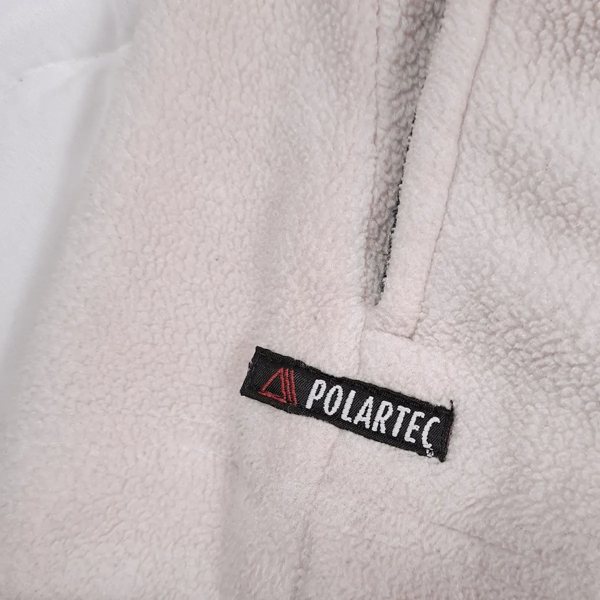 Aigle Cream Off White Polartec Fleece Pullover XL - Image 2