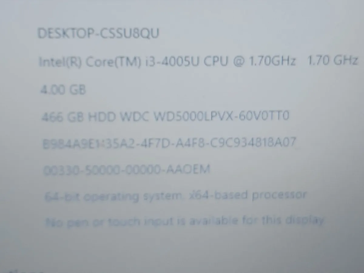 HP 350 G1, 15.6 inch Laptop, 4GB Ram, 500GB HDD - Image 2