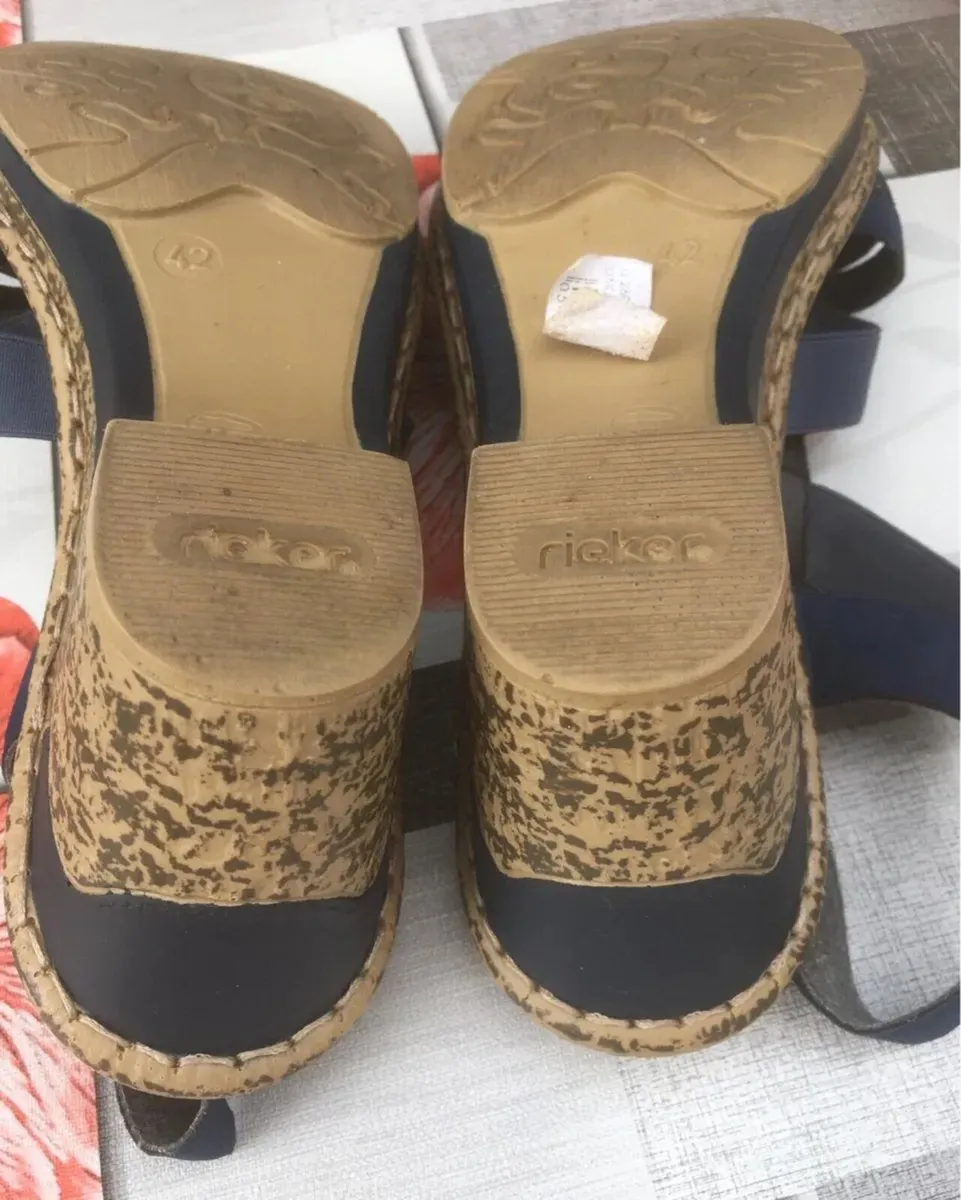 Ladies Rieker Sandals, Size 42, Worn once only - Image 4