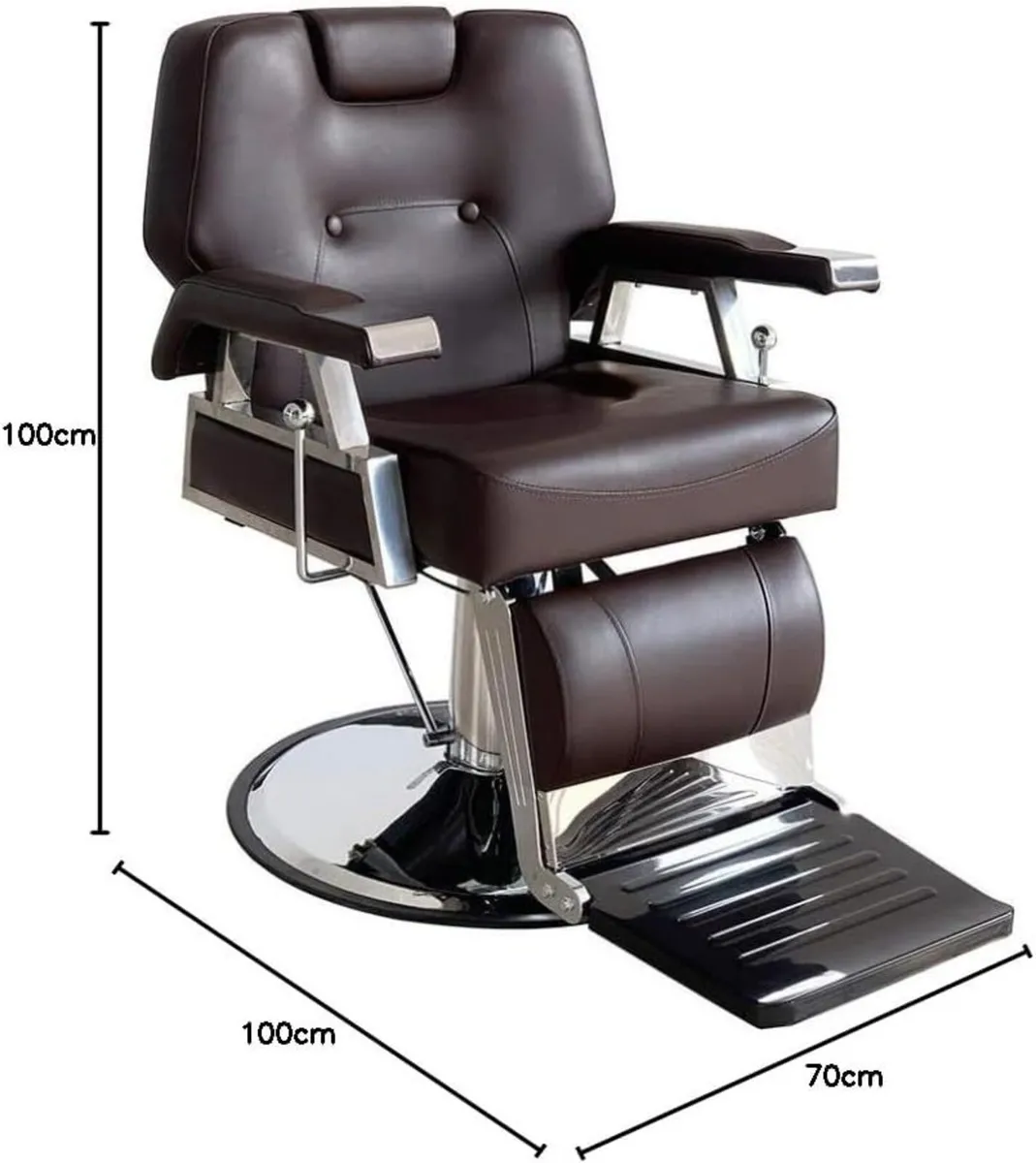 Baeber Chair Professional Black Hydraulic Seat - Image 3