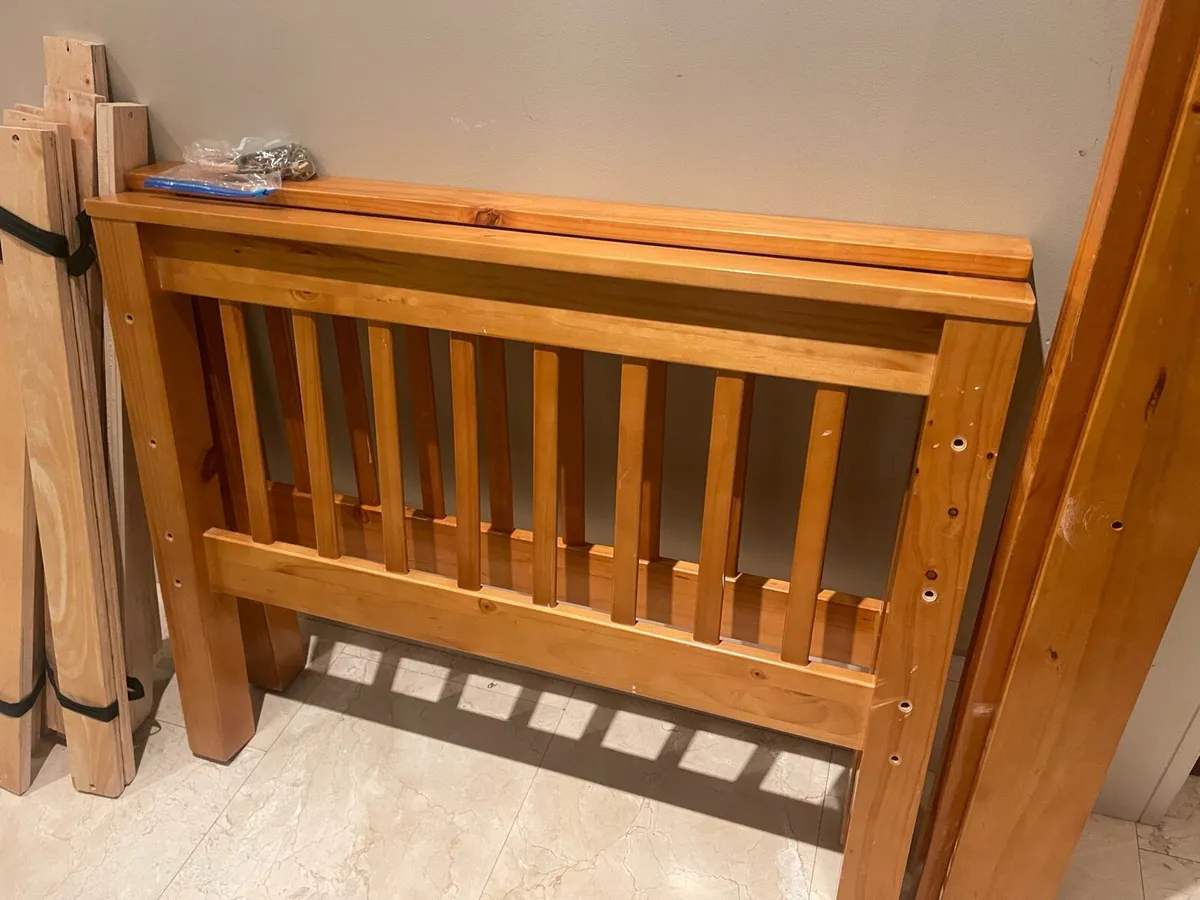 Good Quality Sturdy Wooden Single Bed Frame - Image 1