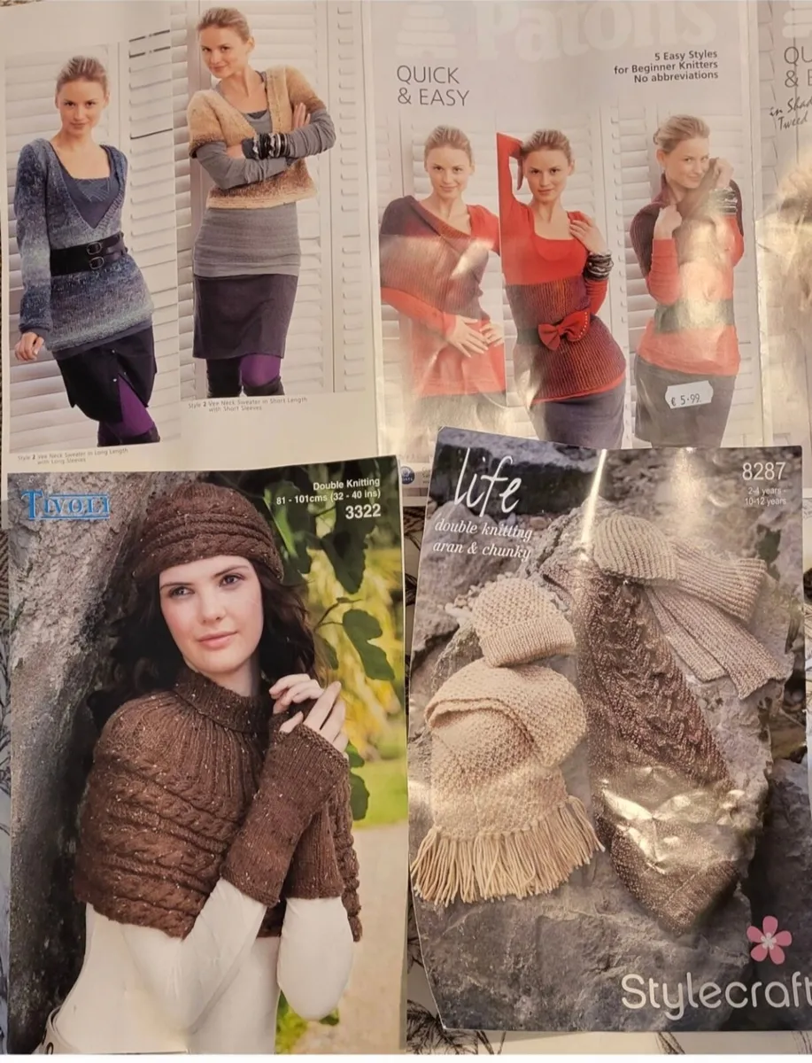 Wool, knitting needles & patterns - Image 3