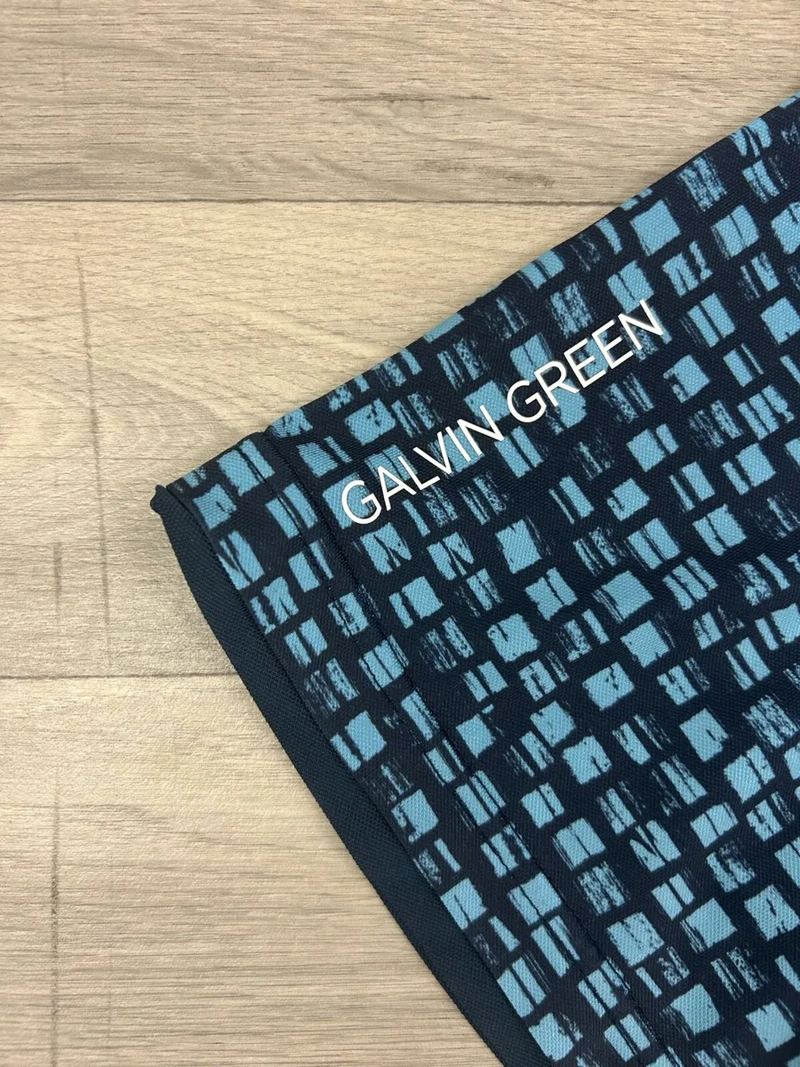 Galvin Green Patterned Gold Polo Shirt Mens XXL - Image 3