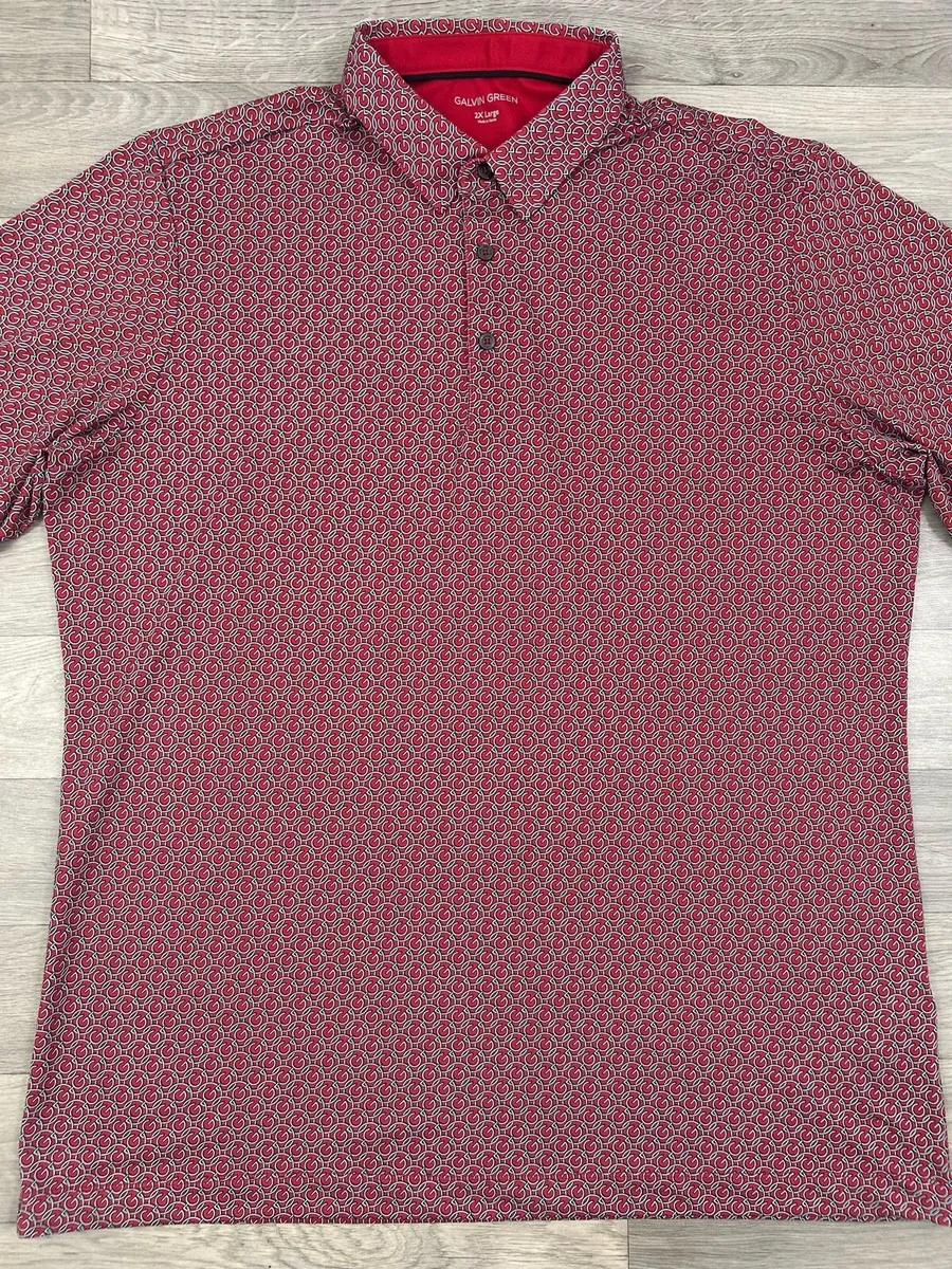 Galvin Green Patterned Golf Polo Shirt Mens XXL - Image 2