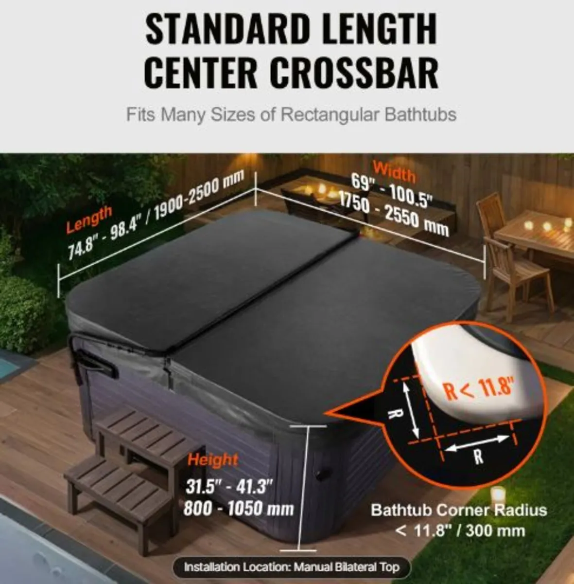 Hot Tub Cover Lift, Spa Cover Lift, Height 800 - Image 3