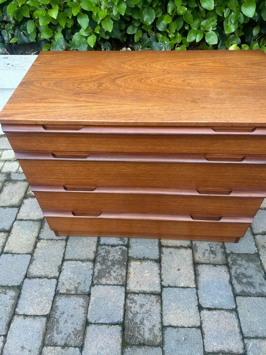 Mid century teak drawers retro vintage sideboard - Image 3