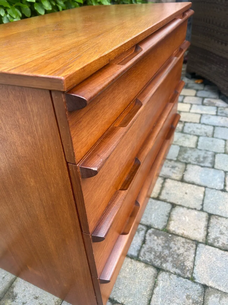 Mid century teak drawers retro vintage sideboard - Image 1