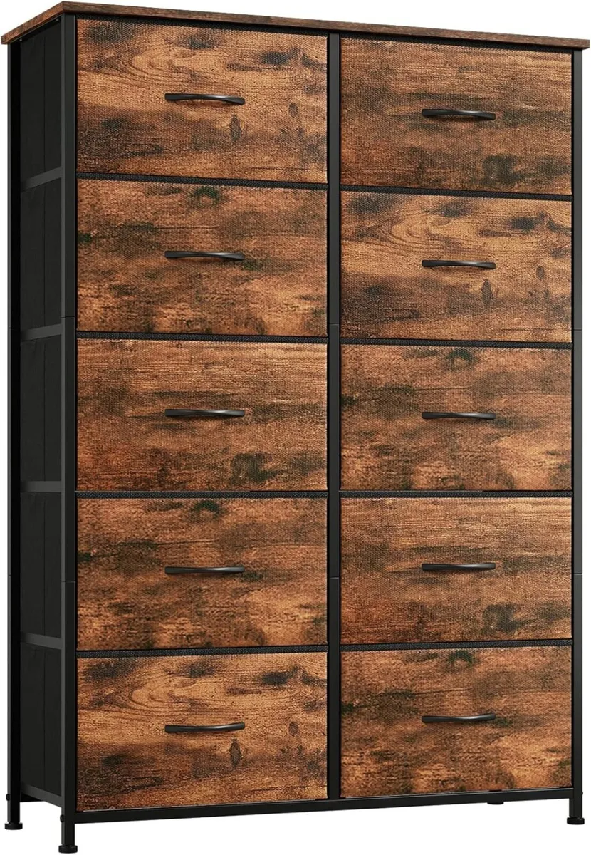 Tall Chest of Drawers for Bedroom with 10 Wide - Image 1