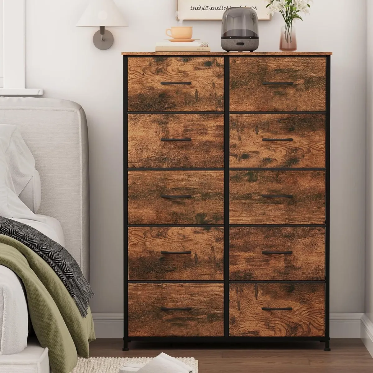 Tall Chest of Drawers for Bedroom with 10 Wide - Image 2