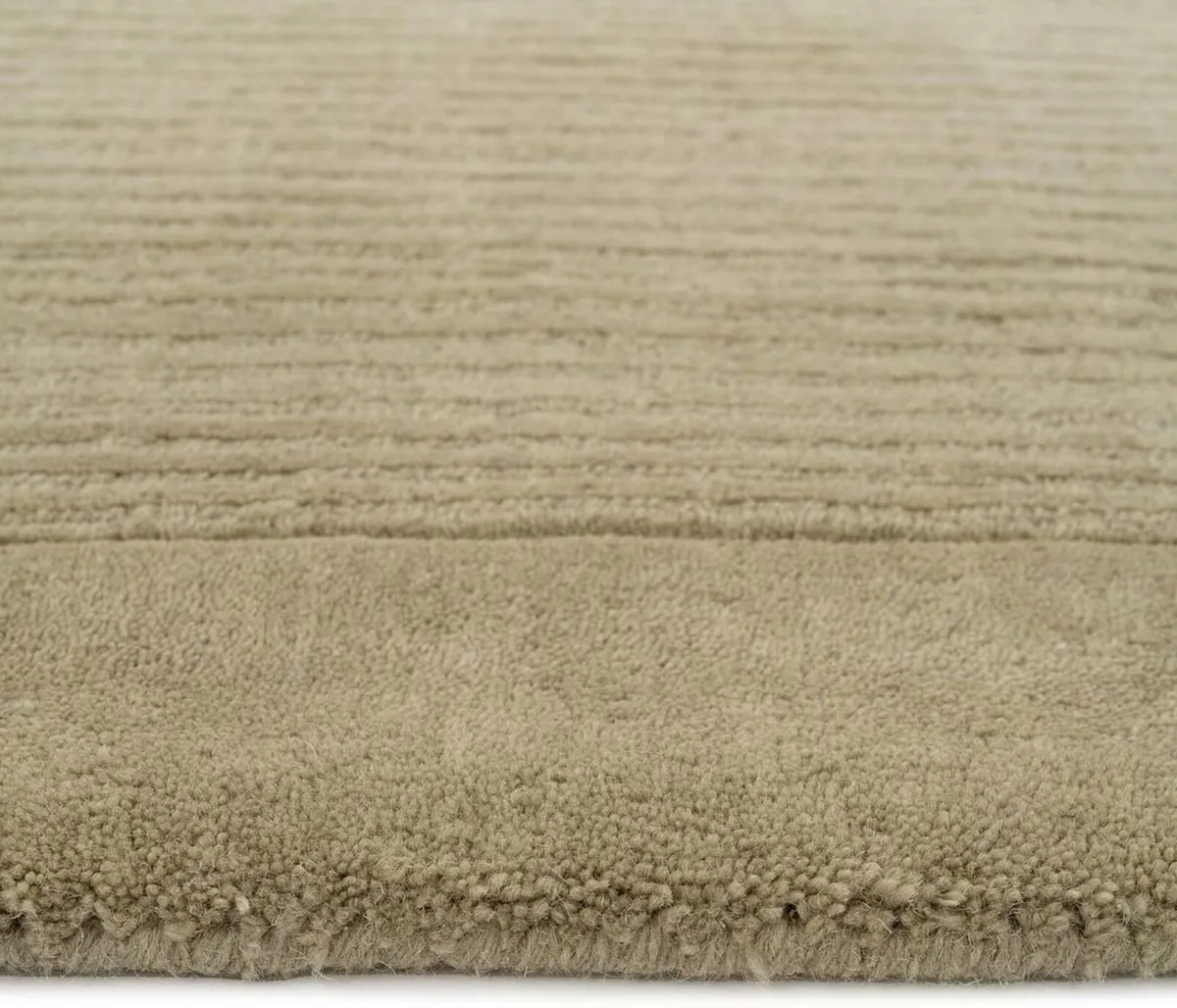 Green Rug 100% Wool Thick Scandi Cosy Living Room - Image 3