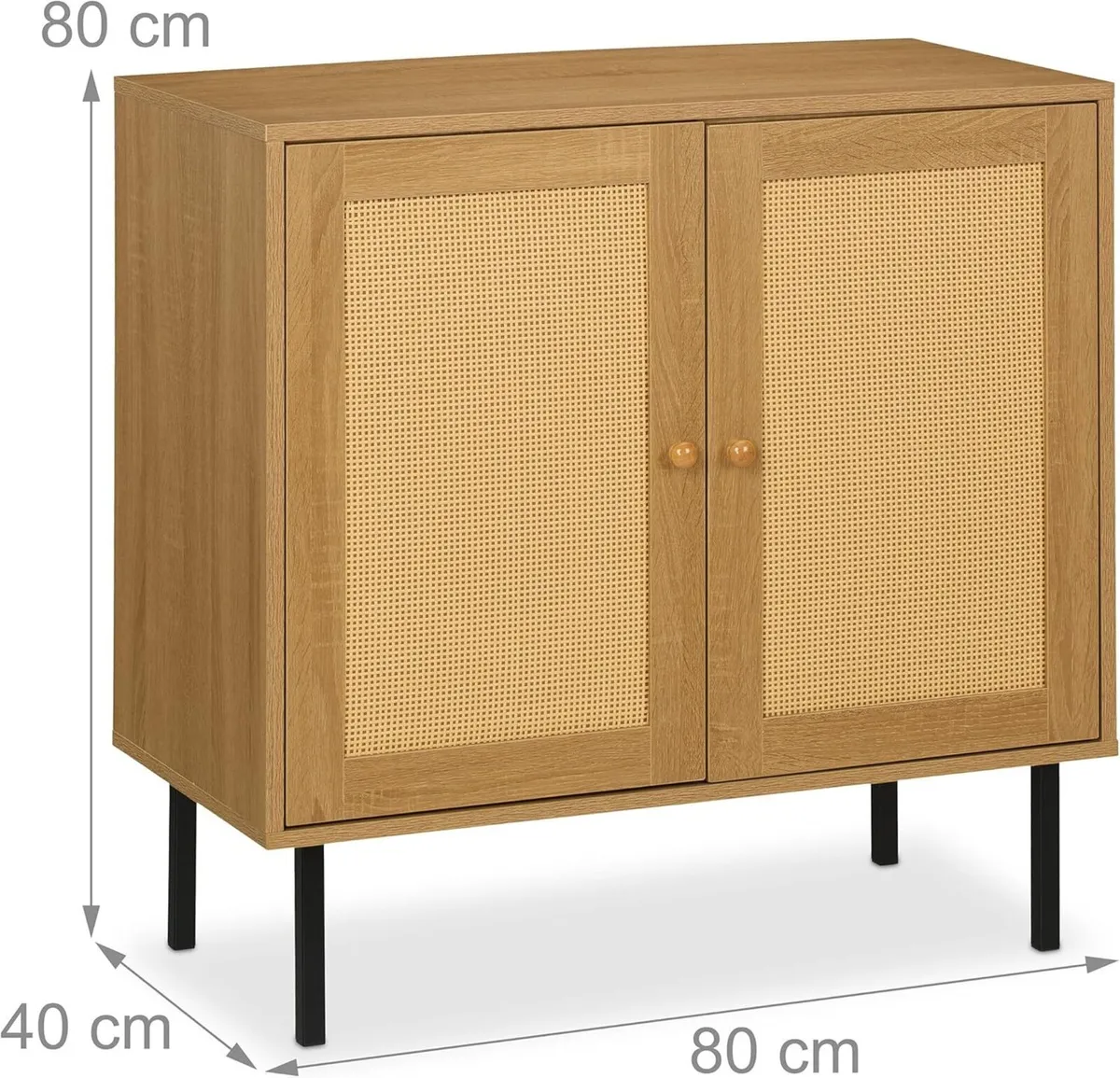Sideboard 80x80x40 cm Kitchen Storage Cabinet 2 - Image 3