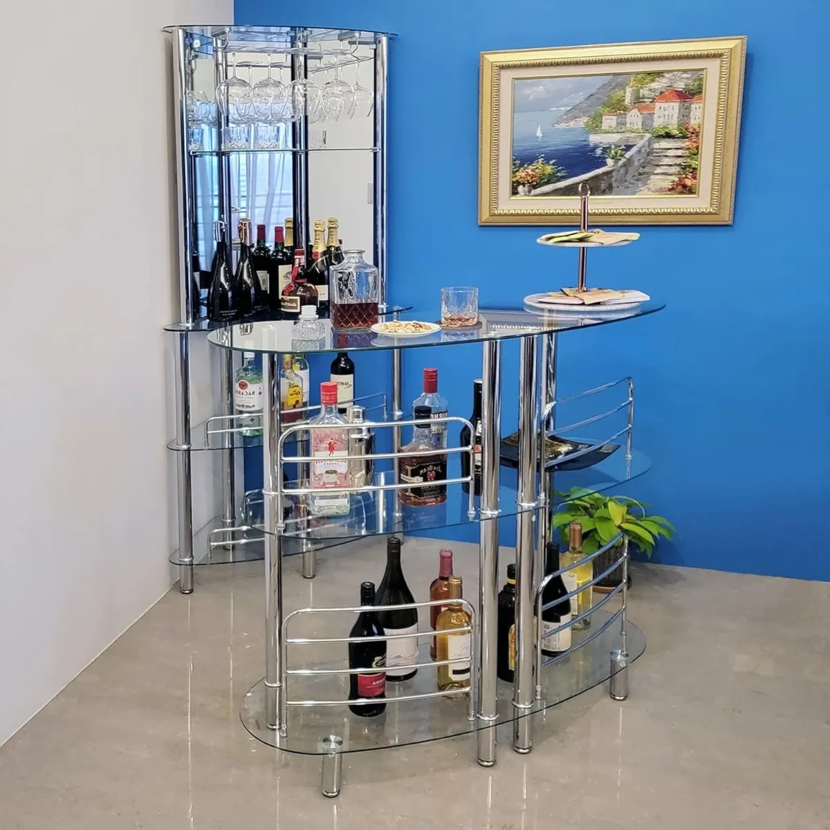 Contemporary Modern Home Liquor Bar (Euro Clear) - Image 2