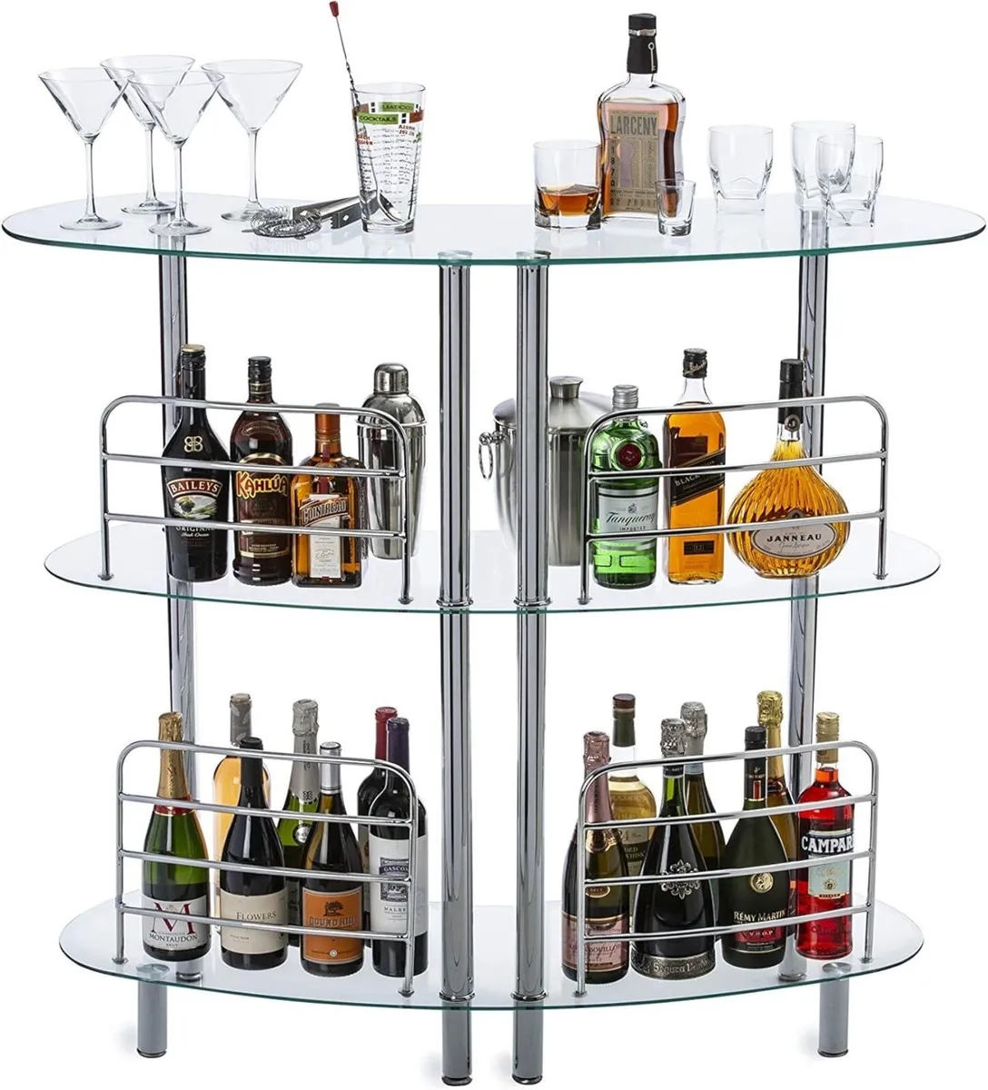 Contemporary Modern Home Liquor Bar (Euro Clear) - Image 4