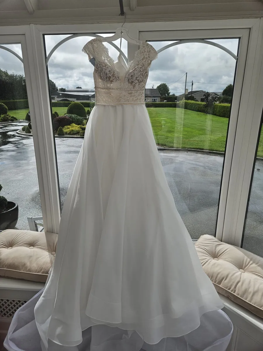 Never Worn, labels on, Paloma Blanca 4904 - Image 2