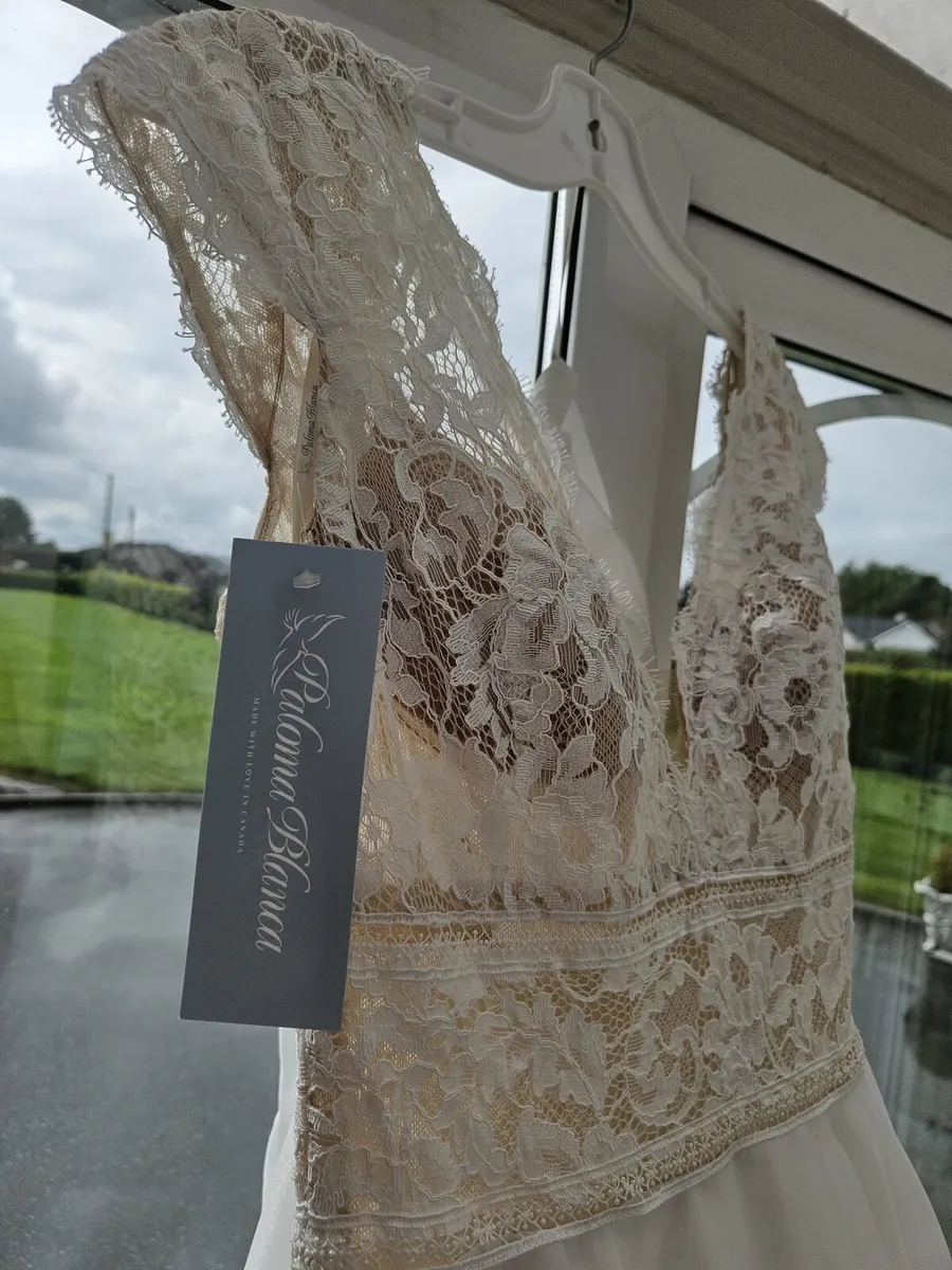 Never Worn, labels on, Paloma Blanca 4904 - Image 4