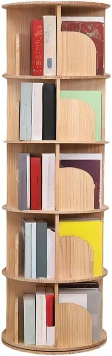 Rotating Bookshelf 360 Display Floor Standing - Image 2