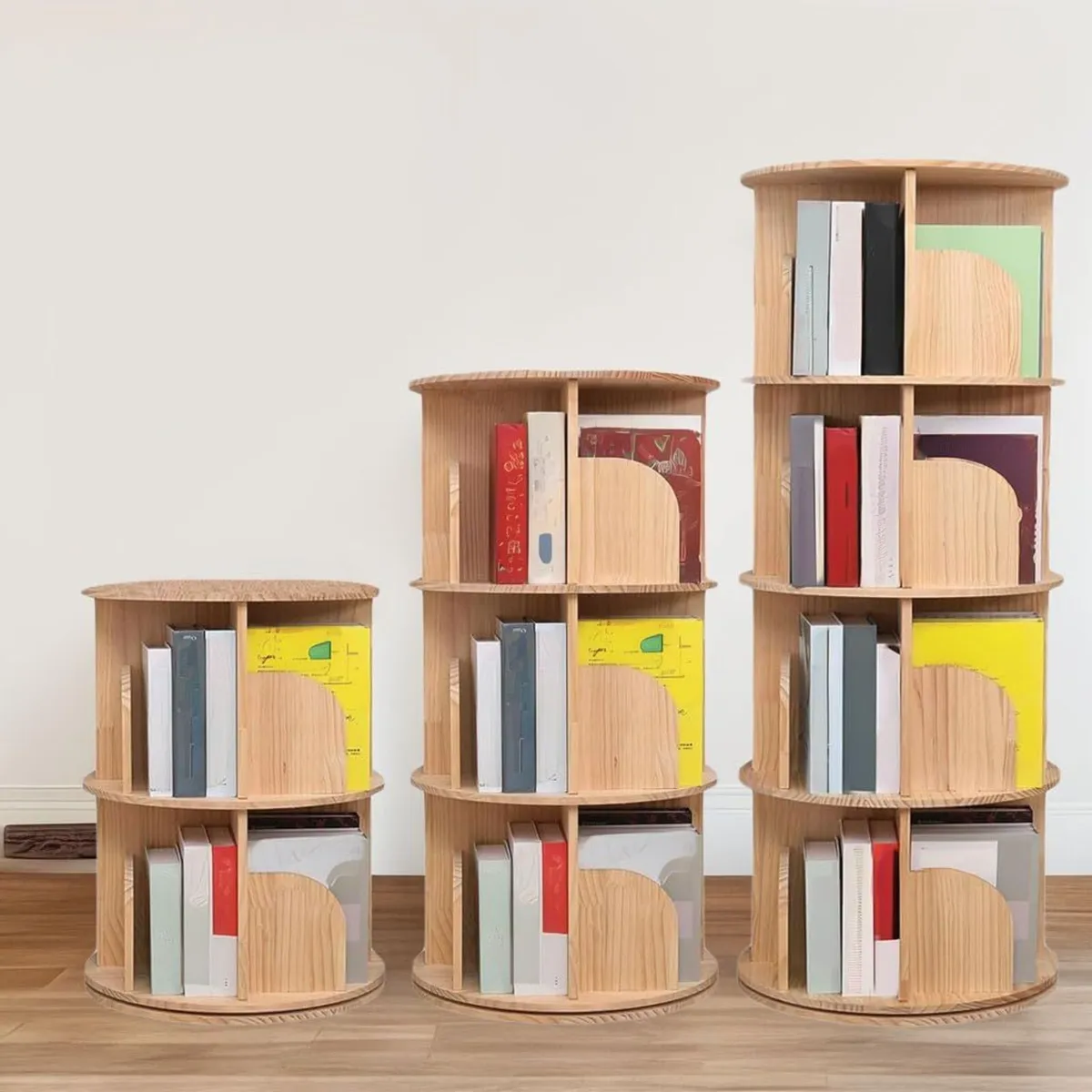 Rotating Bookshelf 360 Display Floor Standing - Image 3