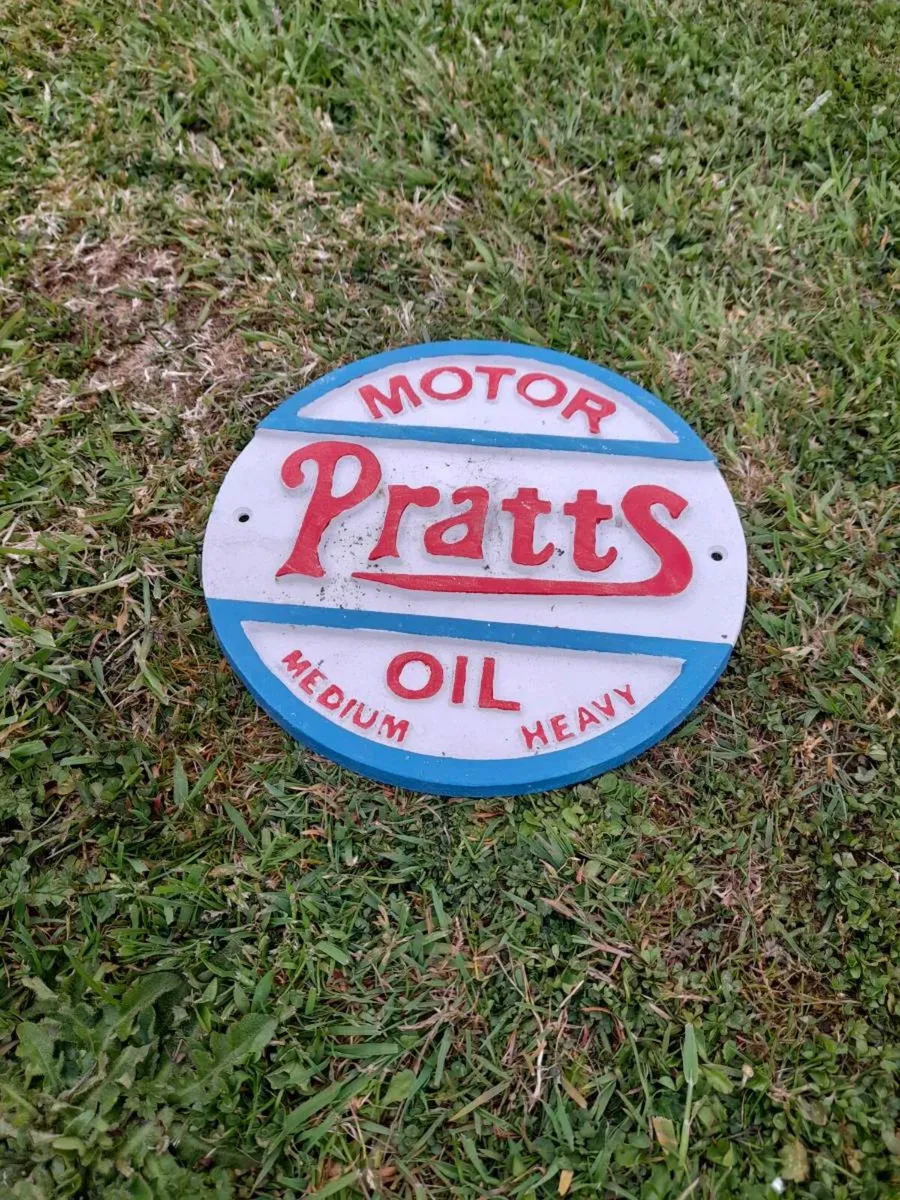 Pratts Cast Iron Sign - Image 2