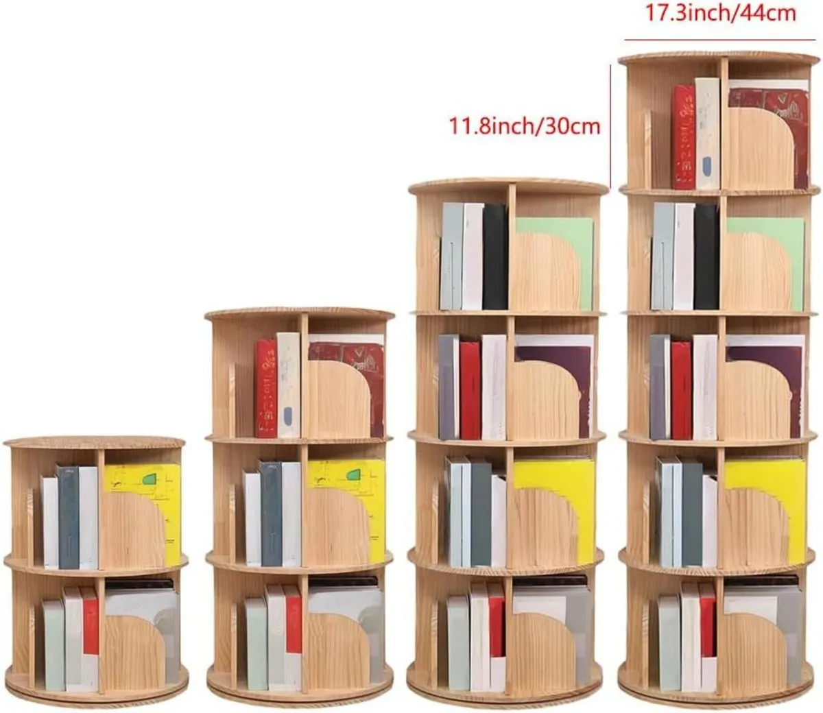 Rotating Bookshelf 360 Display Floor Standing - Image 4