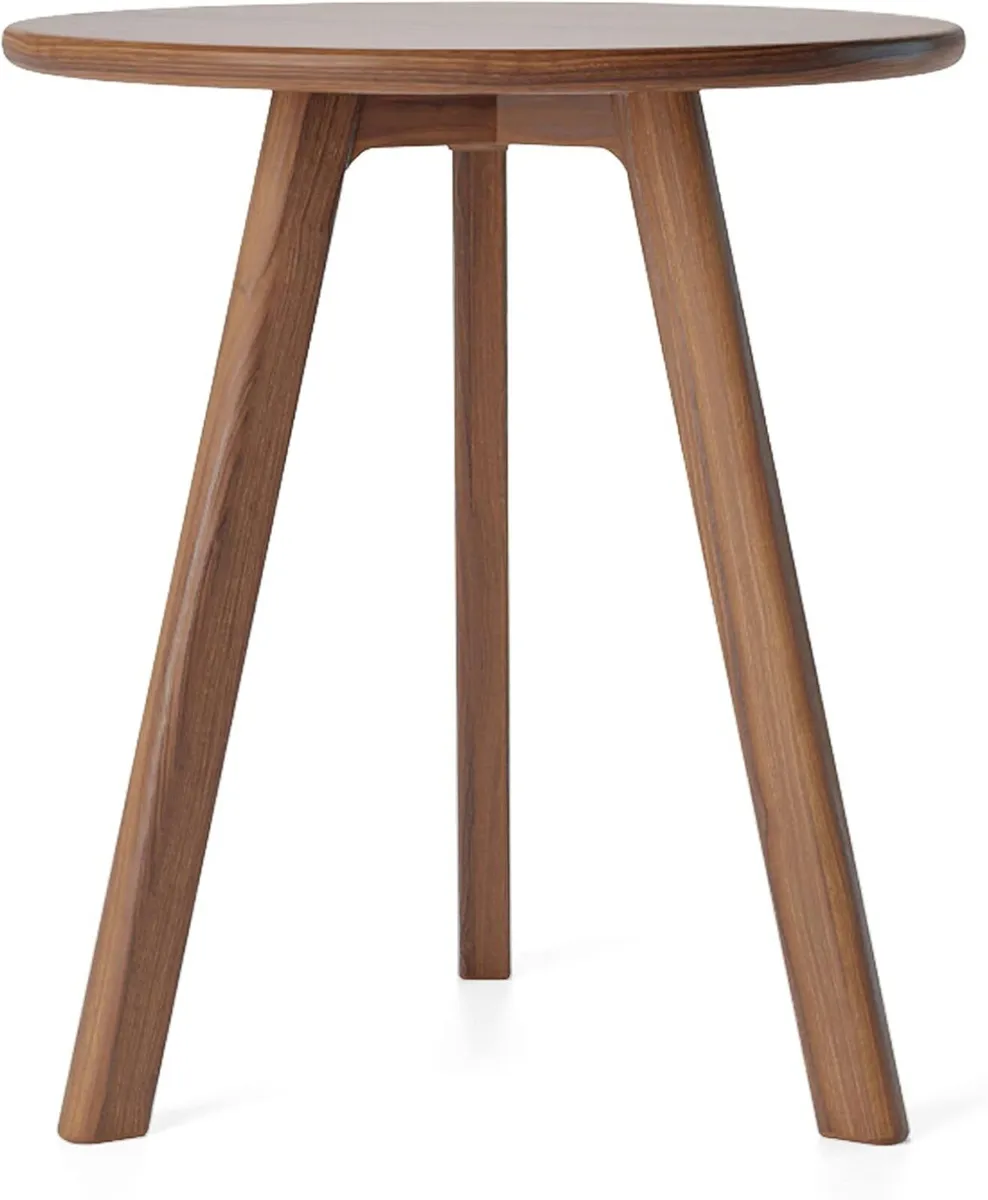 Round Side Table 100% Solid Wood Occasional - Image 1