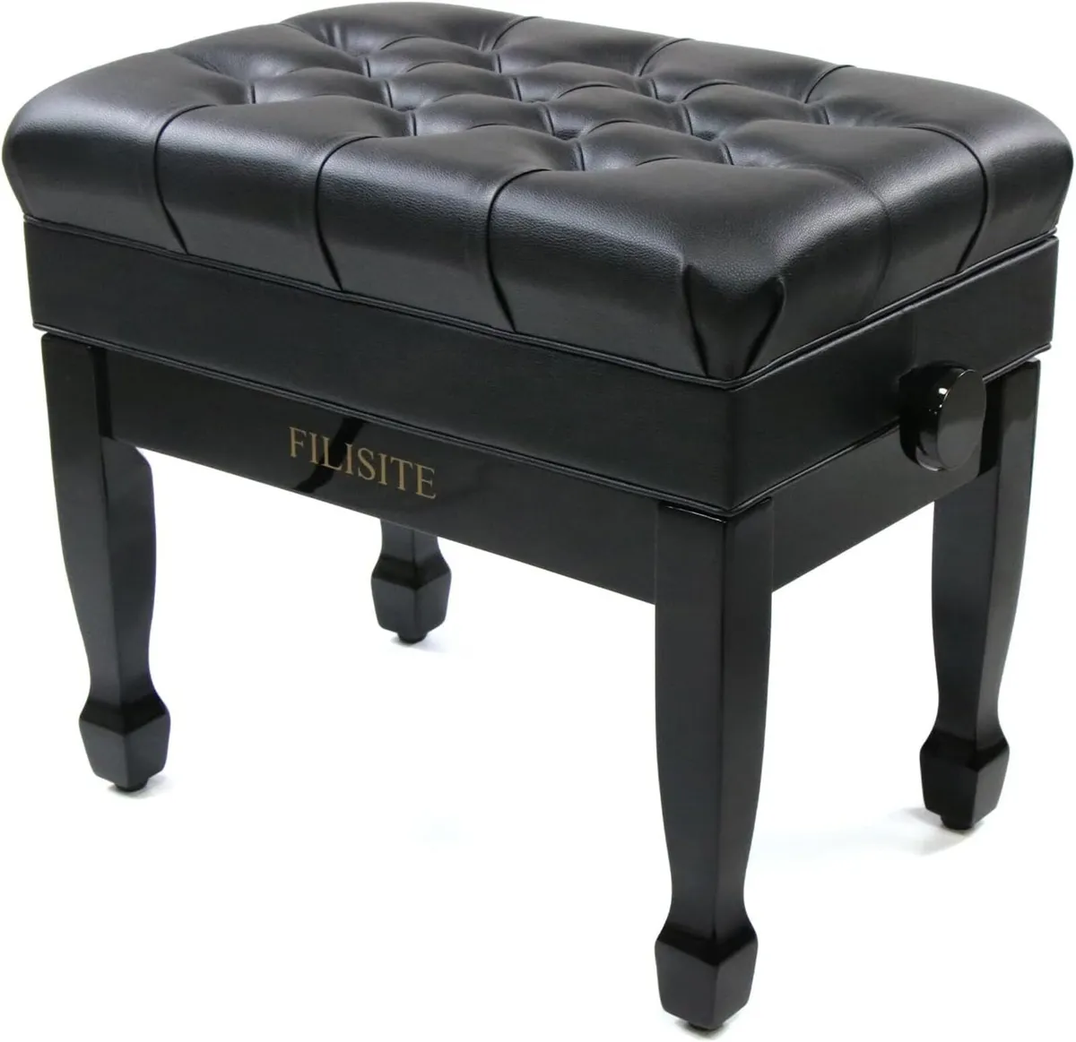 Adjustable Height Piano Bench with Storage Heavy - Image 1