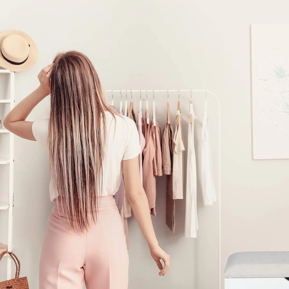 Shoe Bench Upholstered Cushion Foldable Seat - Image 4