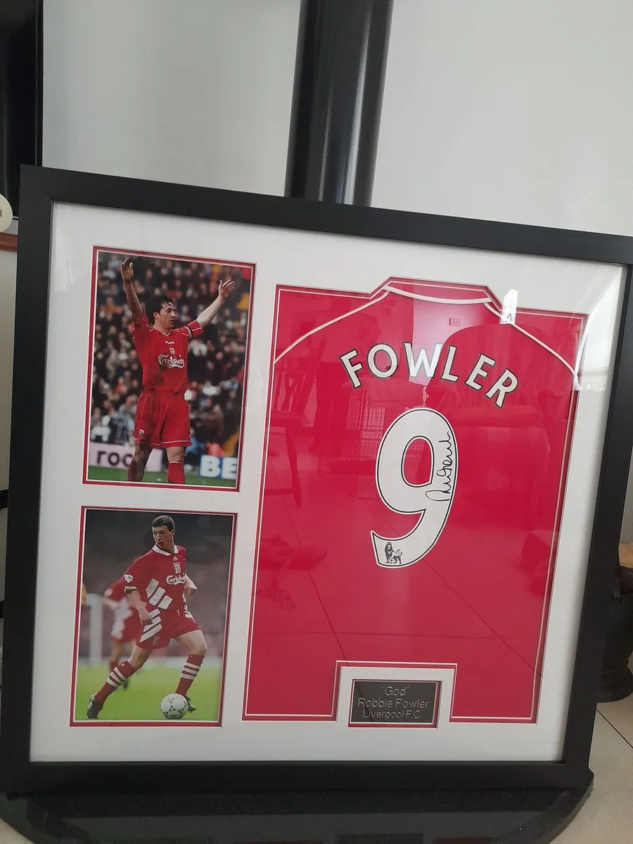 Robbie fowler signed liverpool jersey - Image 1