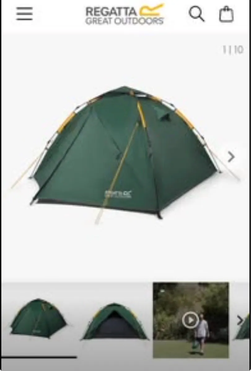 *New* Regatta 3 Man Pop Up Tent - Image 1