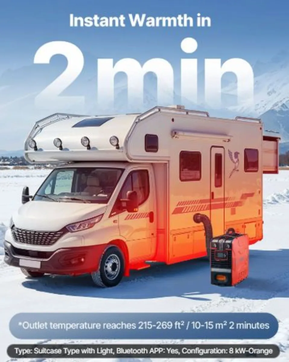 Diesel Heater, 5-8KW, DC 12V, All in One Portable - Image 3