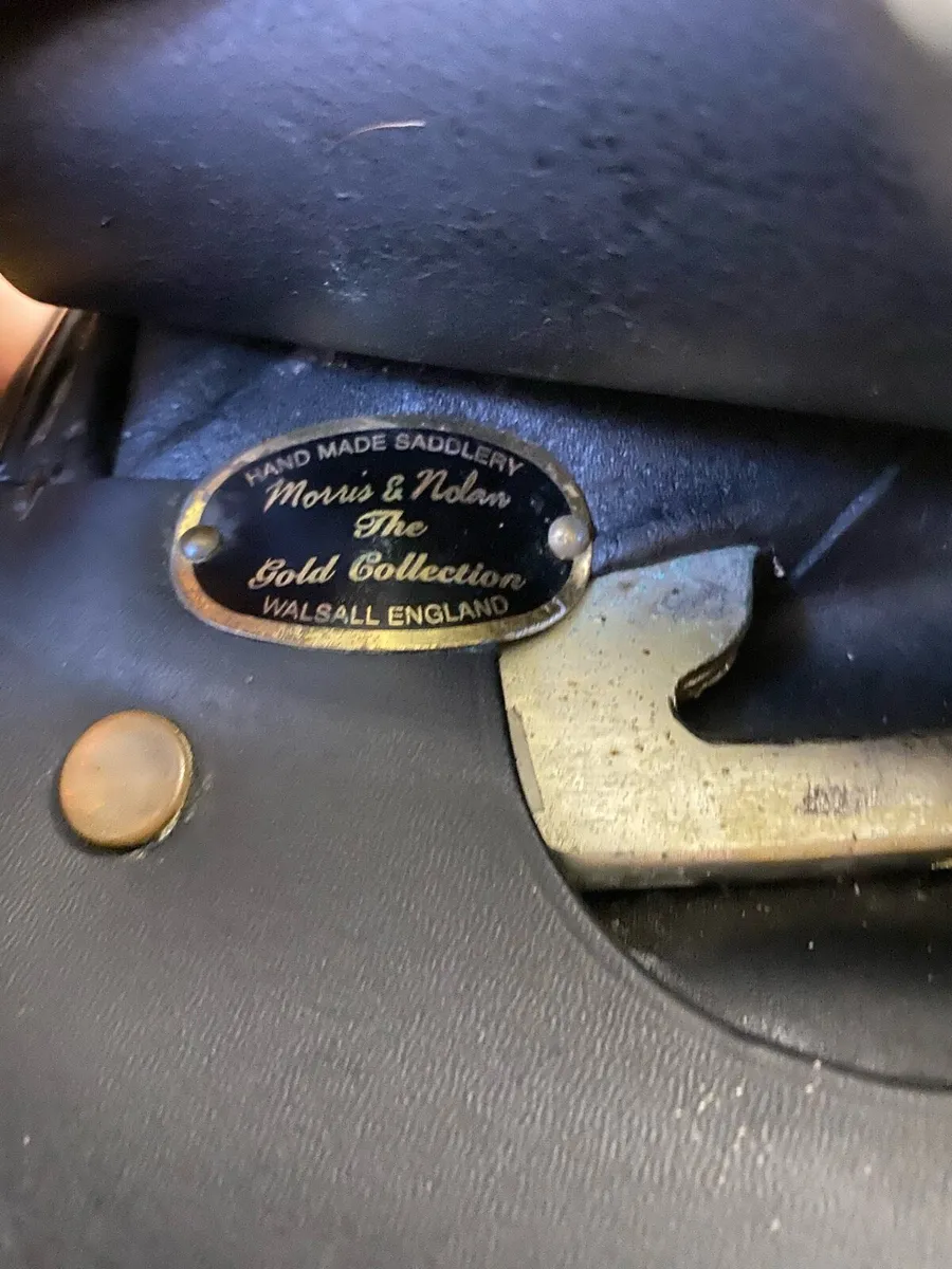 Morris and Nolan 16” black Leather saddle - Image 3